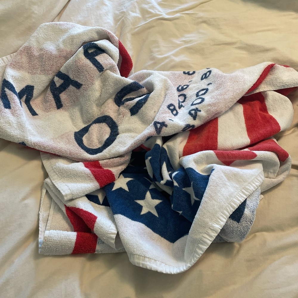 Marc Jacobs American flag beach towel